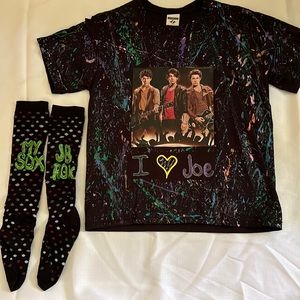 Jonas Brothers girls shirt and socks